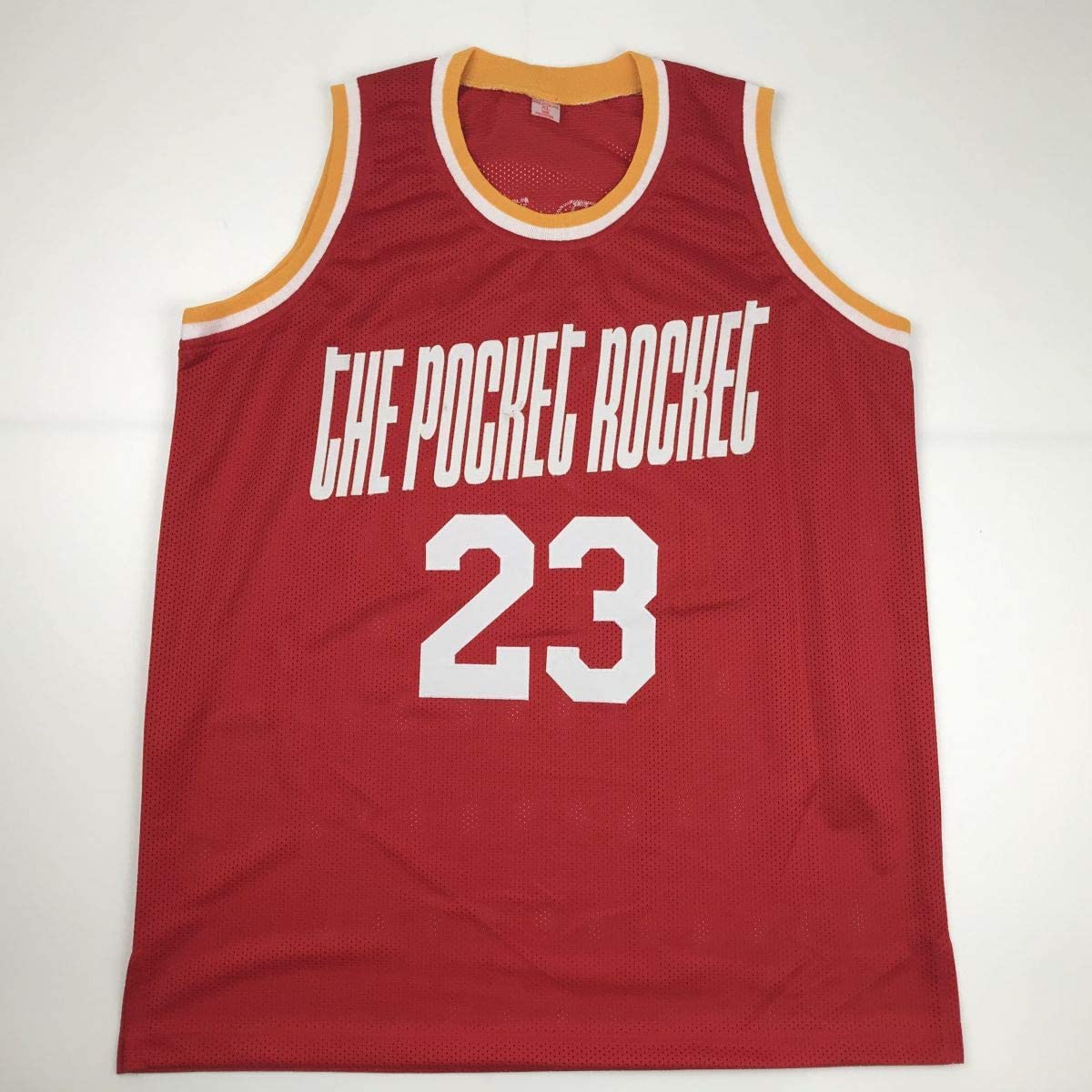Autographed/Signed Calvin Murphy Houston Red Basketball Jersey PSA/DNA COA