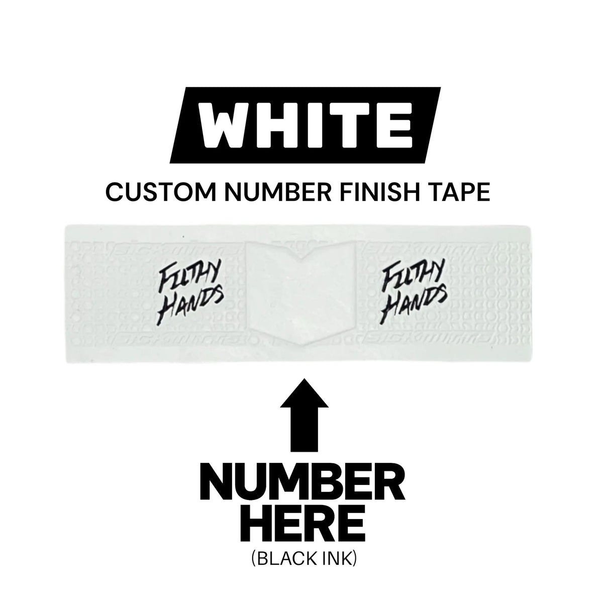 Sickmitts Custom Number Finish Tape