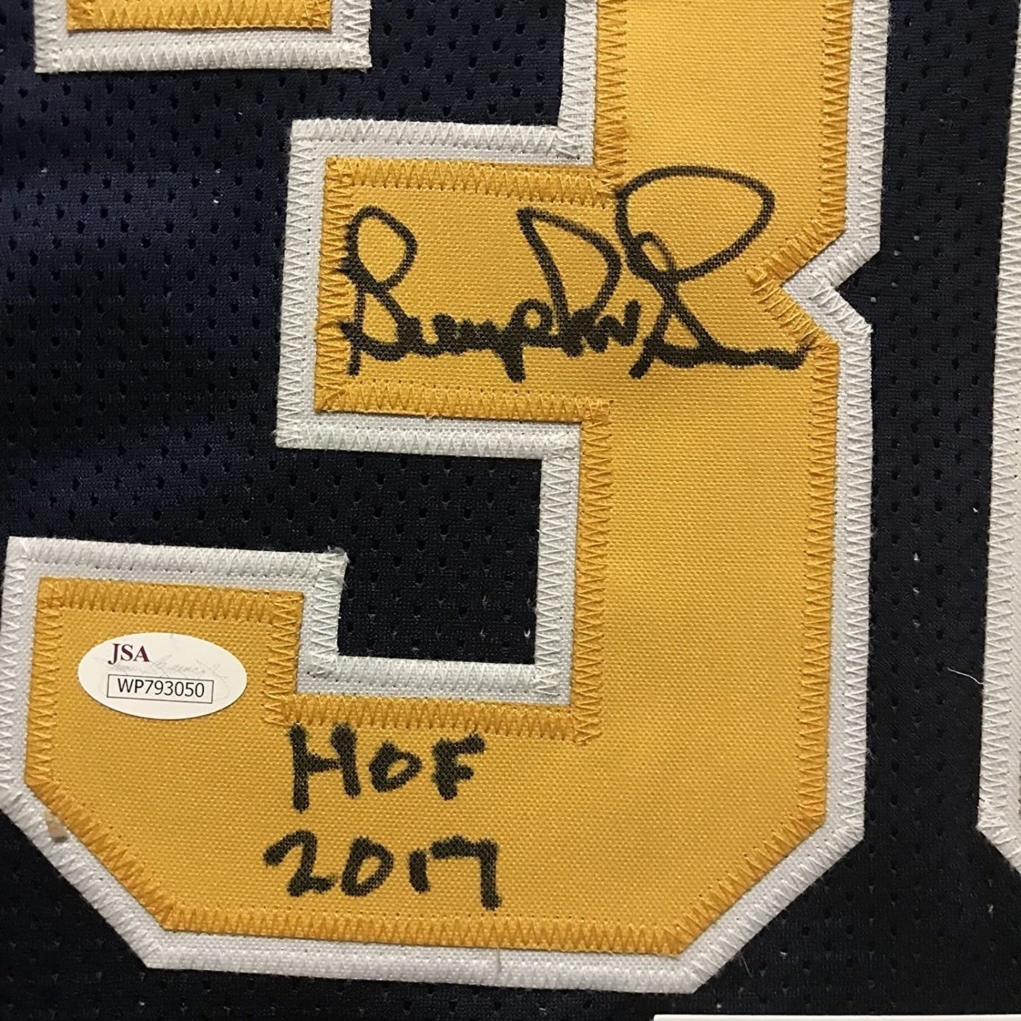 Autographed/Signed George McGinnis HOF 17 Indiana Blue Basketball Jersey JSA COA