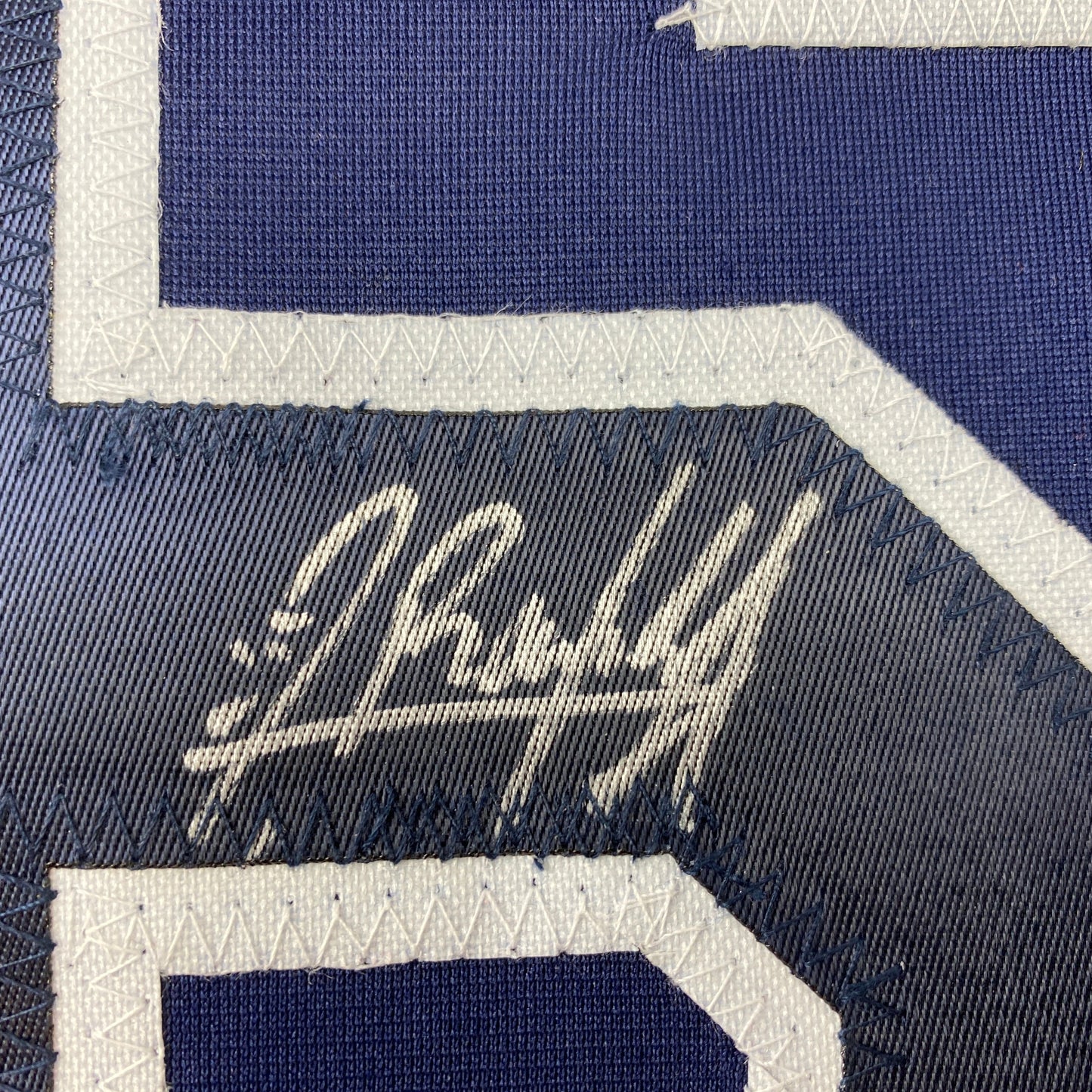 Autographed/Signed Randy Arozarena Tampa Bay Dark Blue Baseball Jersey JSA COA