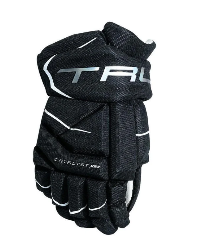 True XS3 Hockey Gloves Senior Black/White