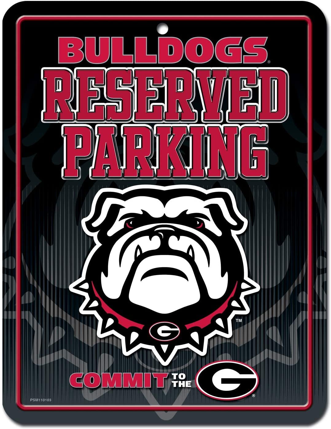 NCAA Georgia Bulldogs Parking Sign, Bulldogs Design