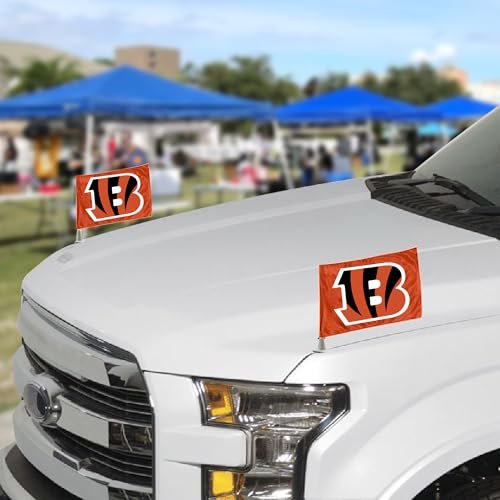 FANMATS ProMark NFL Cincinnati Bengals Flag Set 2-Piece Ambassador Style, Team Color, One Size