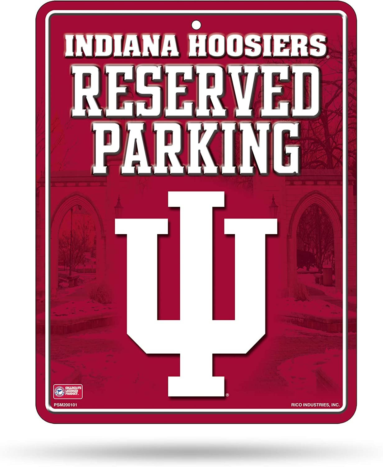 Indiana Hoosiers Metal Parking Sign