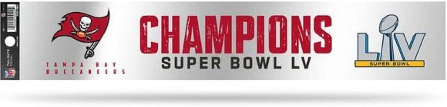 Buccaneers LV Champions Decal Sticker 16 Inch Flat Vinyl Rear Bumper Tailgate Auto Emblem Home Football