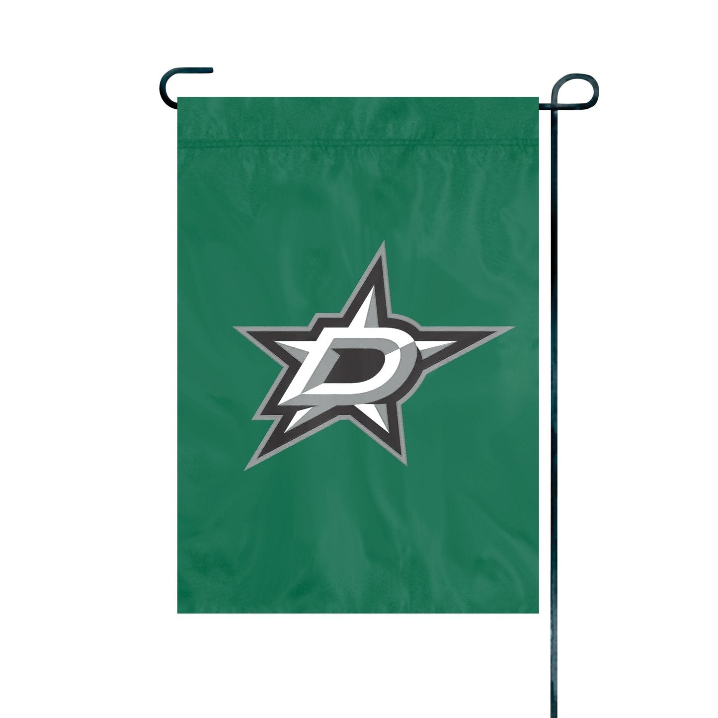 Dallas Stars Garden Flag Banner Applique Embroidered Nylon 12.5 x 18 Inch