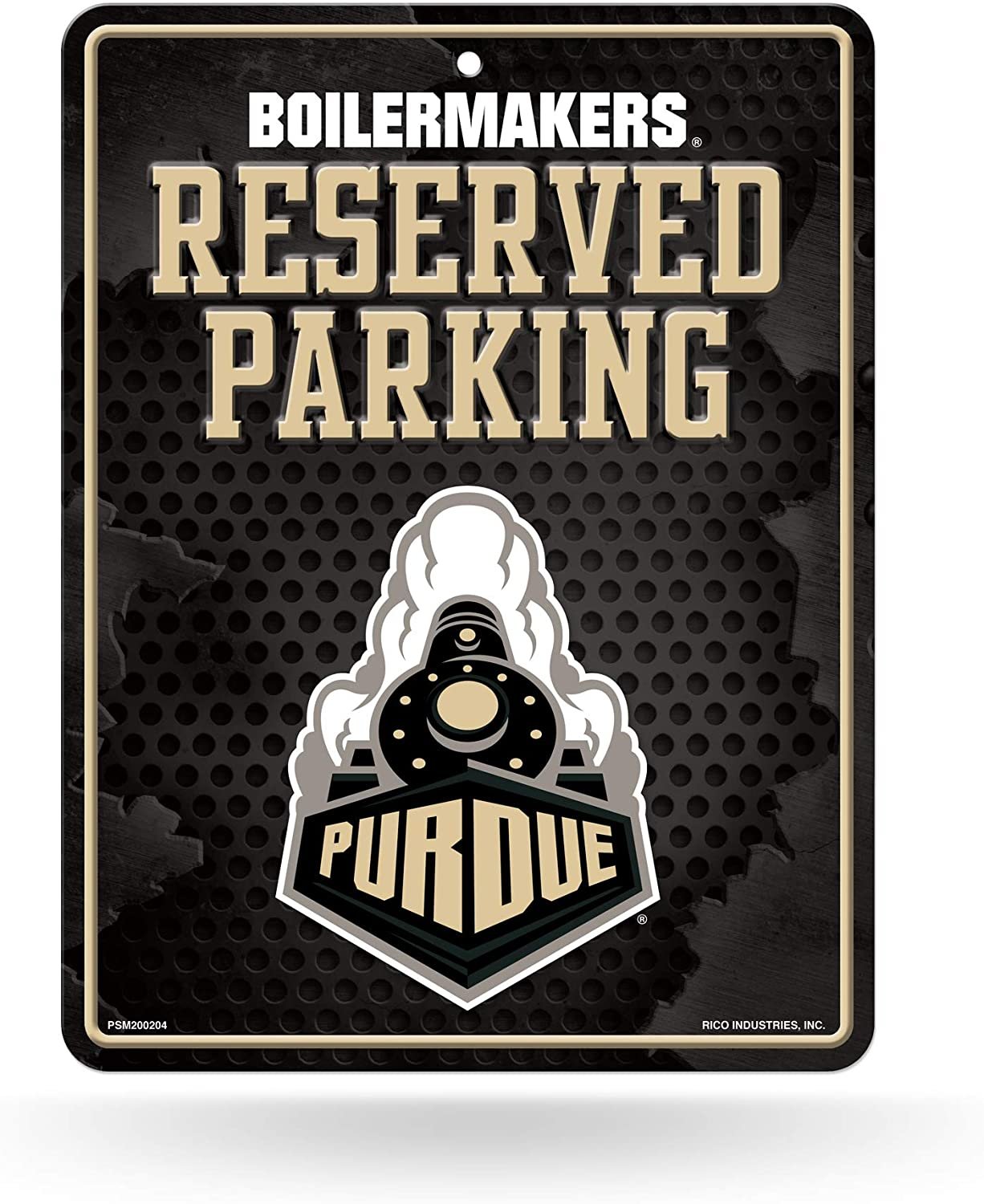 NCAA Purdue Boilermakers 8-inch by 11-inch Metal Parking Sign Décor