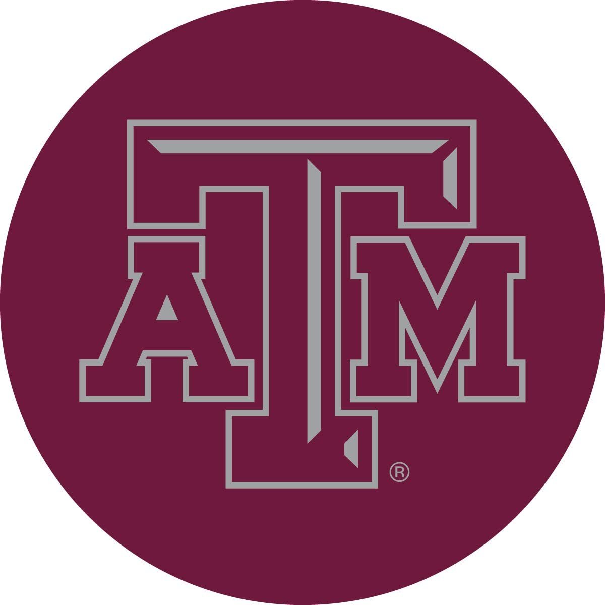 Texas A&M Aggies Decal RR 4" Round Vinyl Auto Home Window Glass University of