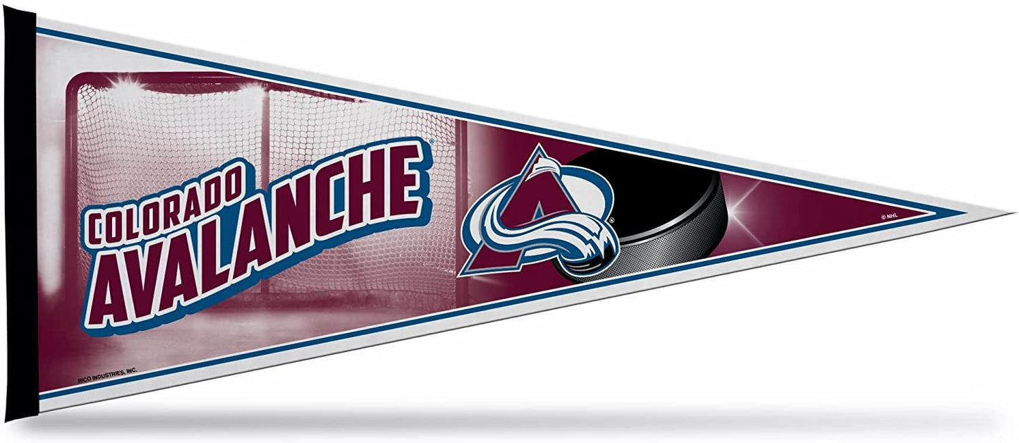 Colorado Avalanche 12x30 Inch Super Soft Felt Pennant, Easy to Hang