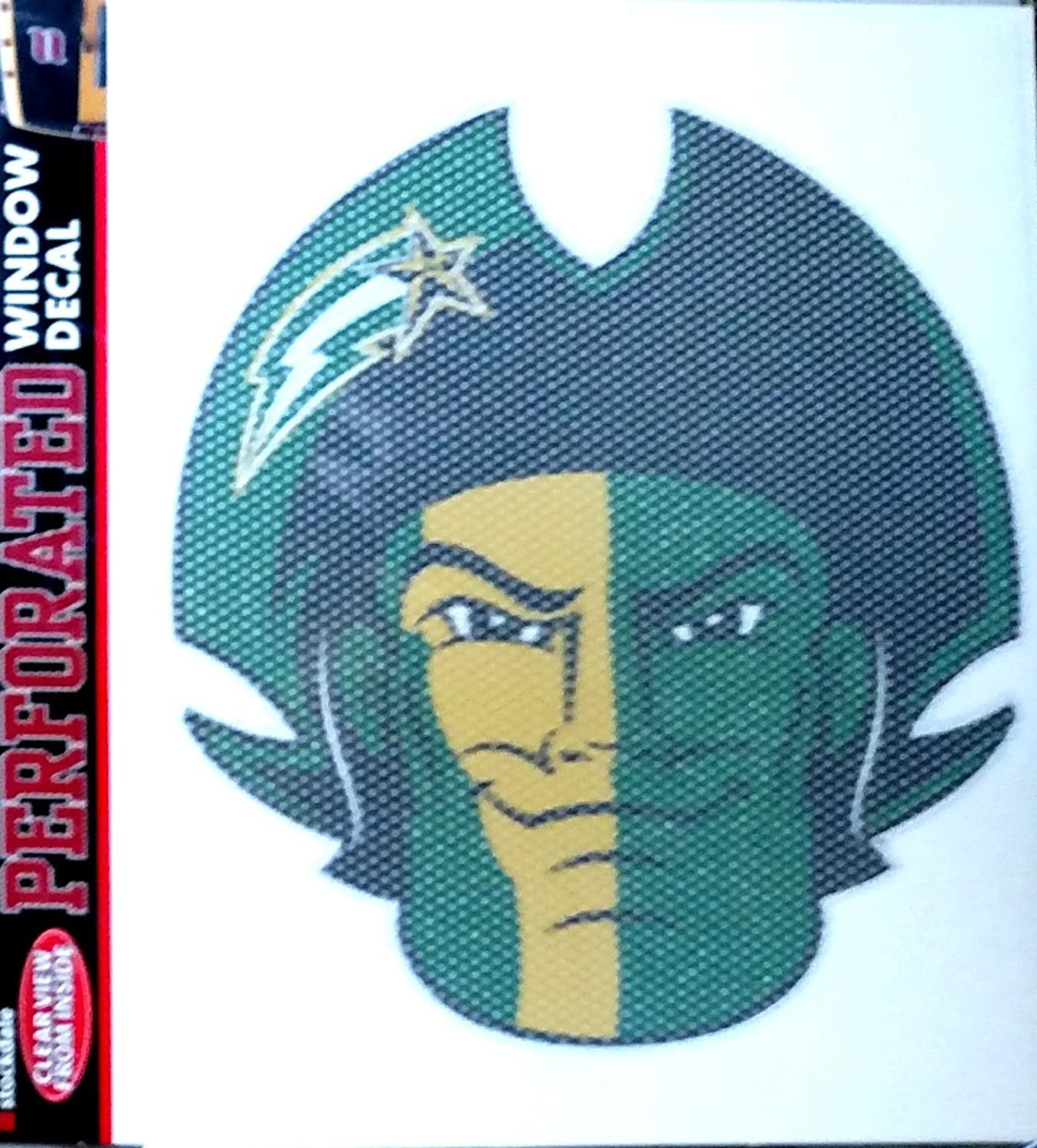 George Mason University Patriots 8 Inch Preforated Window Film Decal Sticker, One-Way Vision, Adhesive Backing