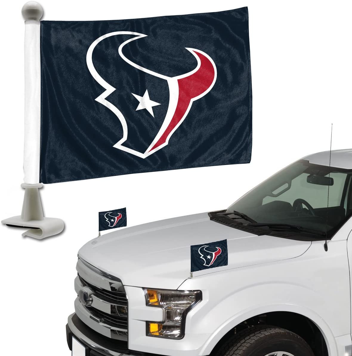 FANMATS ProMark NFL Houston Texans Flag Set 2-Piece Ambassador Style, Team Color, One Size