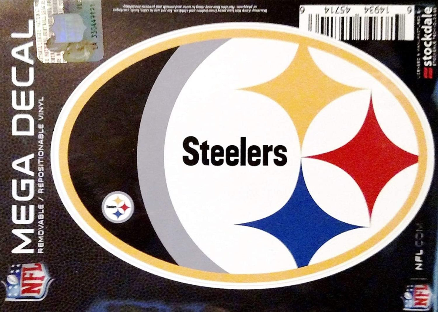 Rico Industries, Inc. Steelers 5" Decal Mega Logo Design Flat Vinyl Die Cut Sticker Emblem Auto Home Football