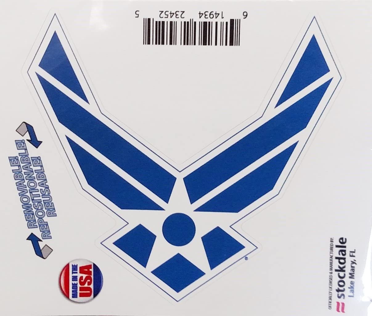 Military Air Force S1103219 United States Air Force 5" x 7" Outdoor Magnets, Multicolor,