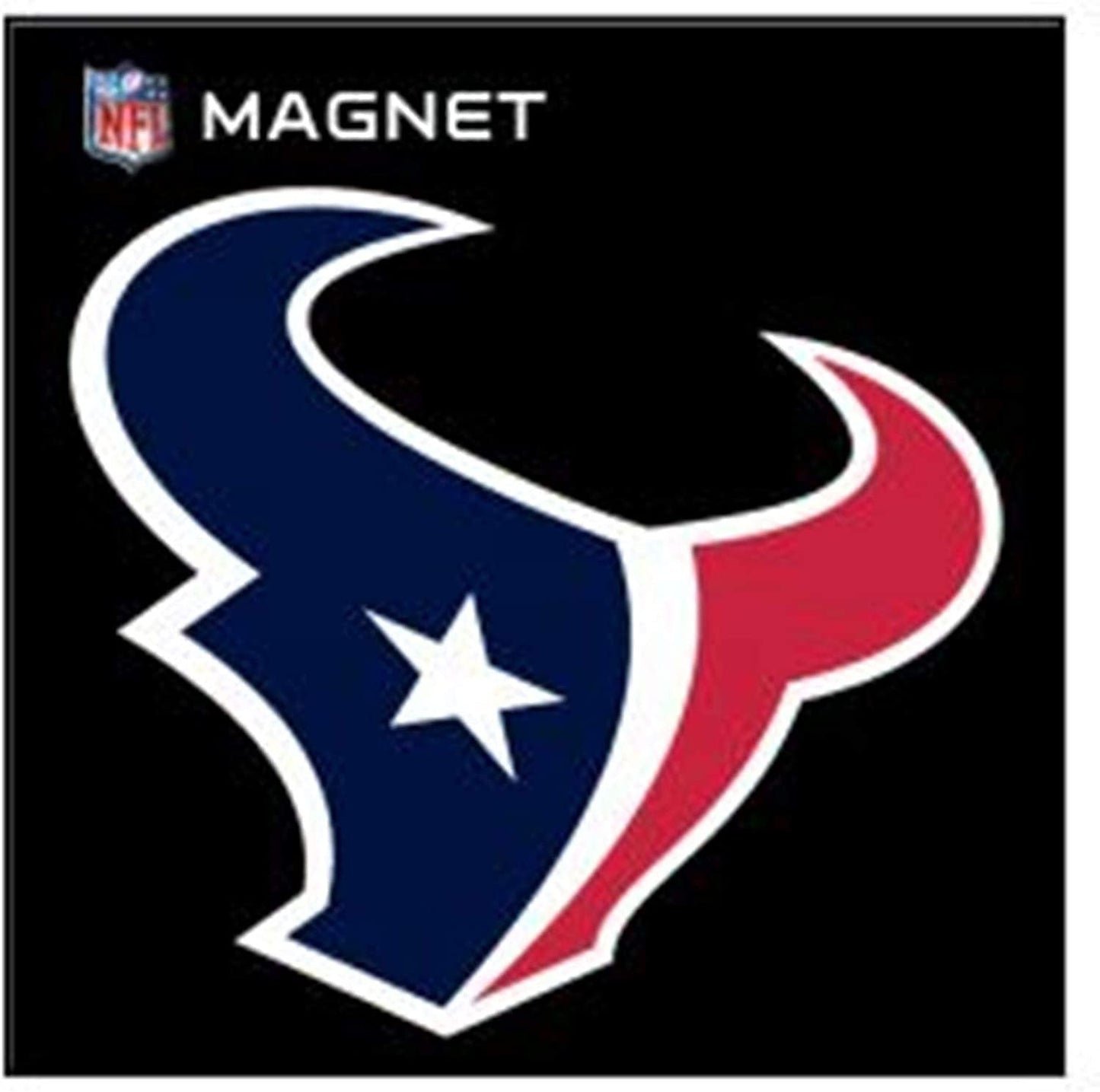 Stockdale Houston Texans SD 6" Logo Magnet Die Cut Vinyl Auto Home Heavy Duty Football