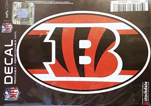 Cincinnati Bengals 5"x7" SUPER STRIPE Repositionable Vinyl Decal Auto Home Football