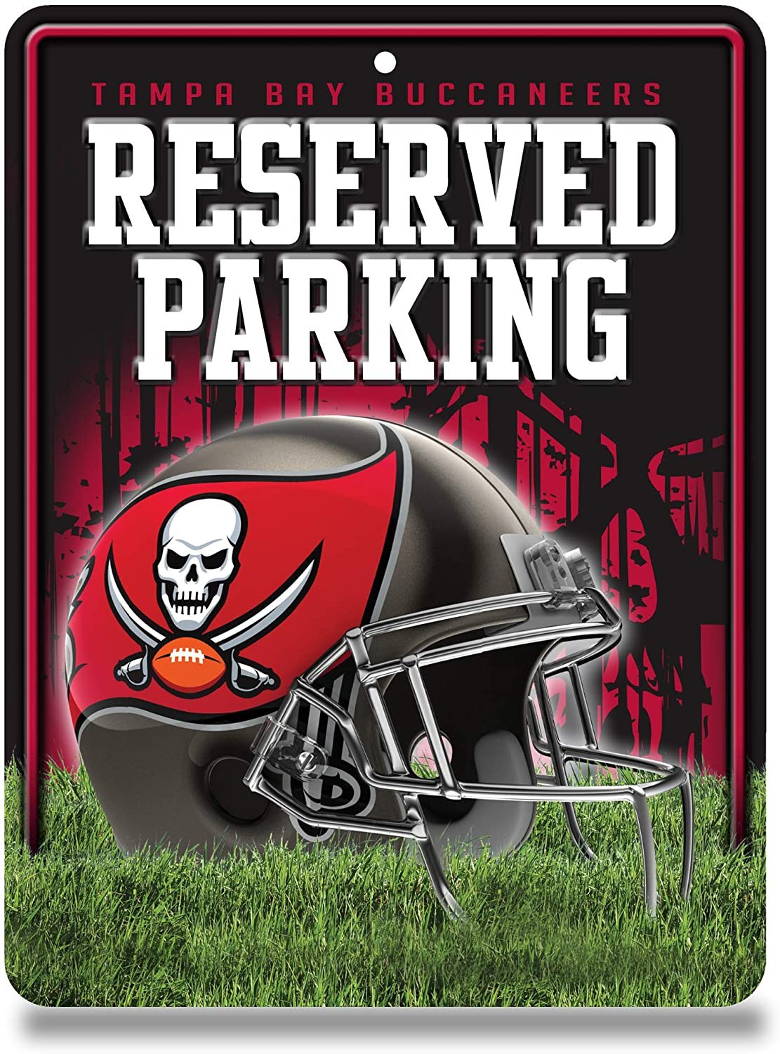 Tampa Bay Buccaneers Metal Parking Sign