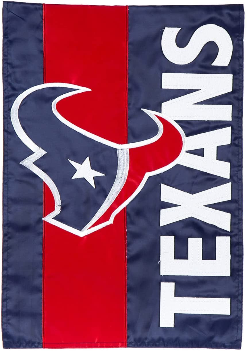 Houston Texans Premium Double Sided Banner House Flag, Embellished Applique, 28x44 Inch