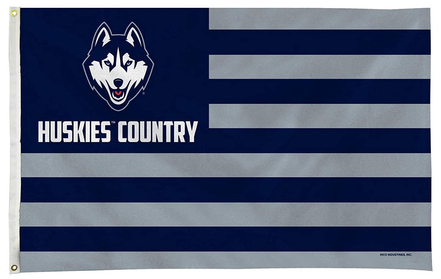 University of Connecticut Uconn Premium 3x5 Feet Flag Banner, Country Design, Metal Grommets, Outdoor Use, Single Sided
