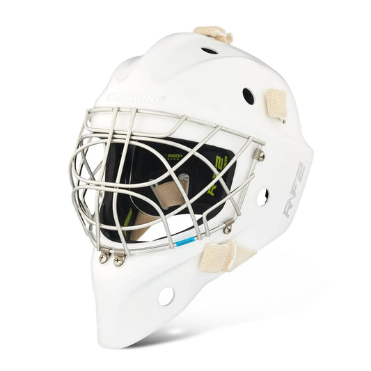Warrior Ritual F2 E+ Senior goalie mask — hero