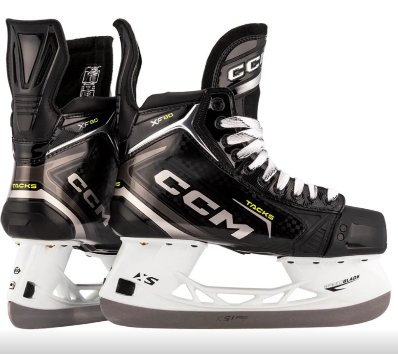 CCM Tacks XF80 Hockey Skates Intermediate Black/White