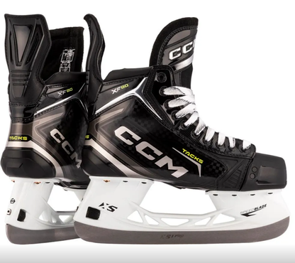 CCM Tacks XF80 Hockey Skates Intermediate Black/White