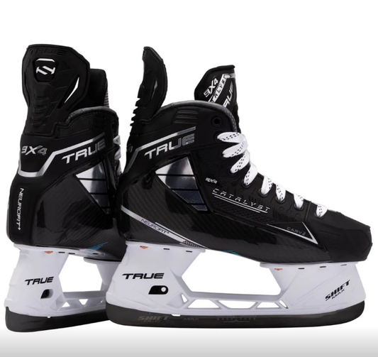 True Catalyst 9X4 Hockey Skates Senior Black/White