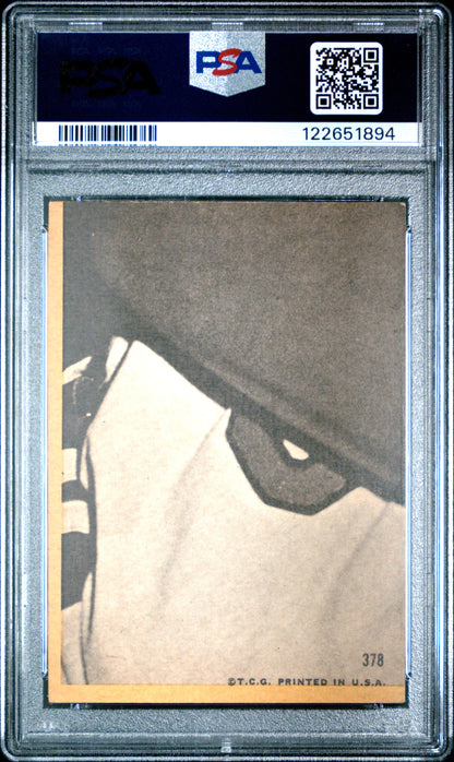 Graded 1968 Topps Bob Gibson #378 Baseball Card PSA 4 Very Good