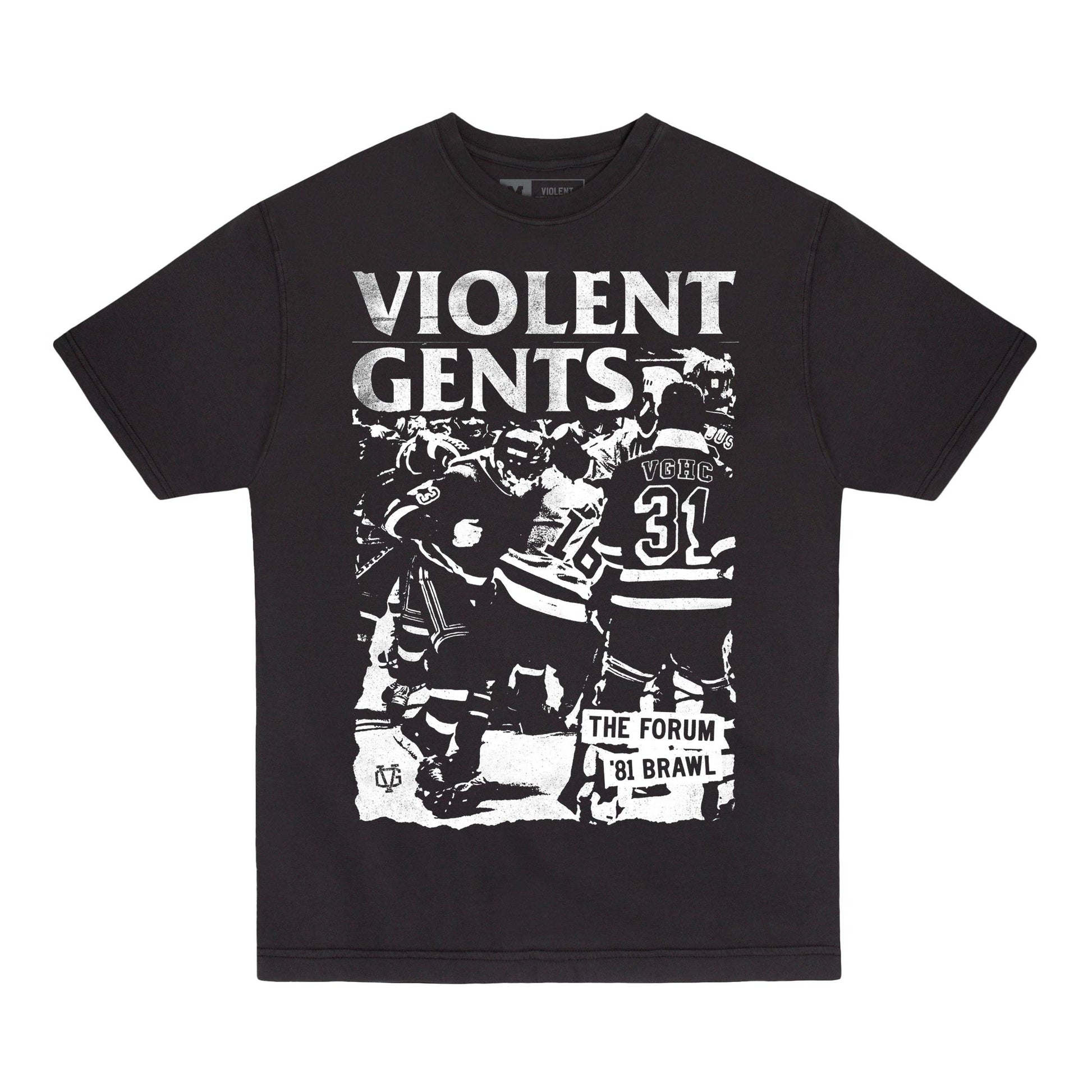 Violent Gentlemen Forum Brawl Apparel Tee Senior Black