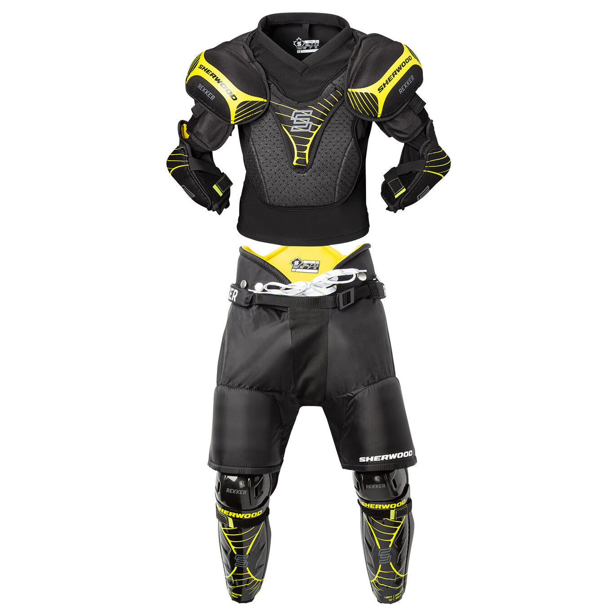 Sherwood Rekker Elite Youth hockey protective equipment kit