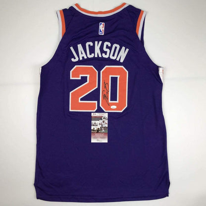 Autographed/Signed Josh Jackson Phoenix Purple Basketball Jersey JSA COA