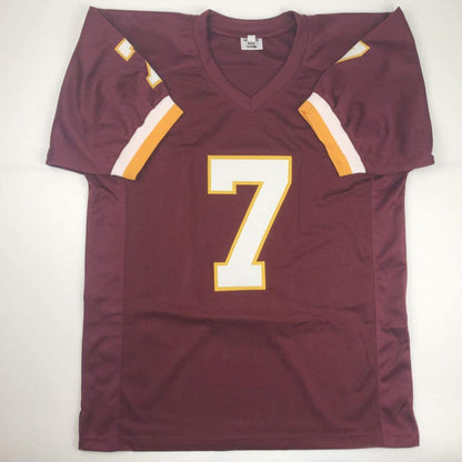 Autographed/Signed Dwayne Haskins Jr. Washington Burgundy Football Jersey JSA COA