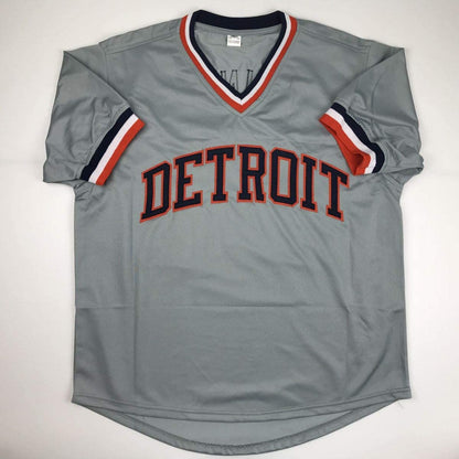 Autographed/Signed Jim Bunning Detroit Grey Baseball Jersey JSA COA
