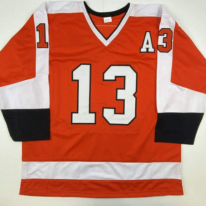 Autographed/Signed Kevin Hayes Philadelphia Orange Hockey Jersey JSA COA