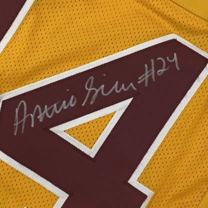 Autographed/Signed Antonio Gibson Washington Yellow Football Jersey JSA COA