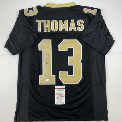 Autographed/Signed Michael Thomas New Orleans Black Football Jersey JSA COA