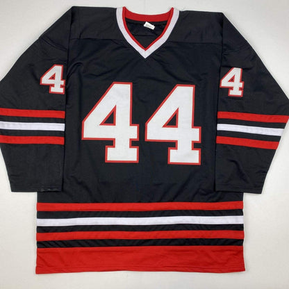 Autographed/Signed Kimmo Timonen Chicago Black Hockey Jersey JSA COA