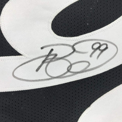 Autographed/Signed Brett Keisel Pittsburgh Black Football Jersey JSA COA