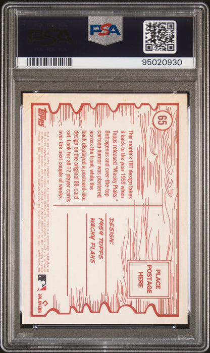 Graded 2024 Topps Elly De La Cruz #65 Throwback Thursday Rookie RC Baseball Card PSA 10 Gem Mint