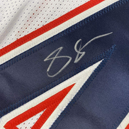 Autographed/Signed Stephon Gilmore New England White Football Jersey PSA/DNA COA