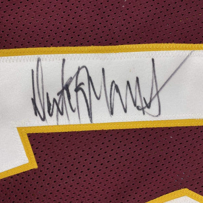 Autographed/Signed Dexter Manley Washington Burgundy Football Jersey JSA COA