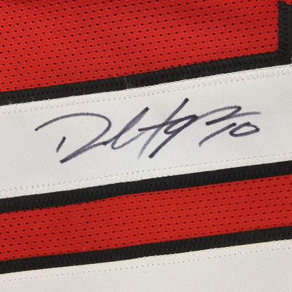 Autographed/Signed DeAndre Hopkins Arizona Red Football Jersey JSA COA