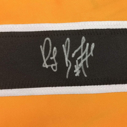 Autographed/Signed Ray Bourque Boston Yellow Hockey Jersey JSA COA