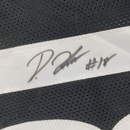Autographed/Signed Diontae Johnson Pittsburgh Black Football Jersey JSA COA