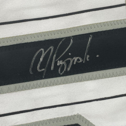 Autographed/Signed AJ A.J. Pierzynski Chicago Pinstripe Baseball Jersey PSA/DNA COA