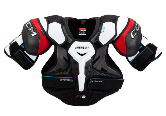 CCM JetSpeed FT6 Shoulder Pads Senior Black