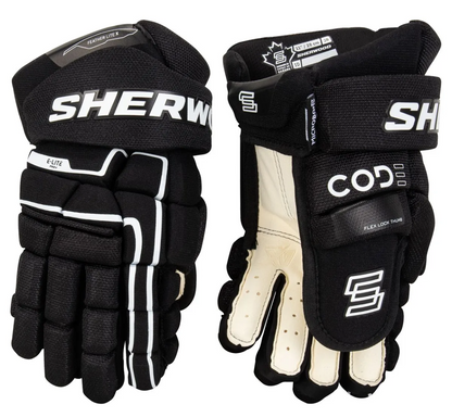Sherwood Code Encrypt 1 Hockey Gloves - Junior and Senior - Black