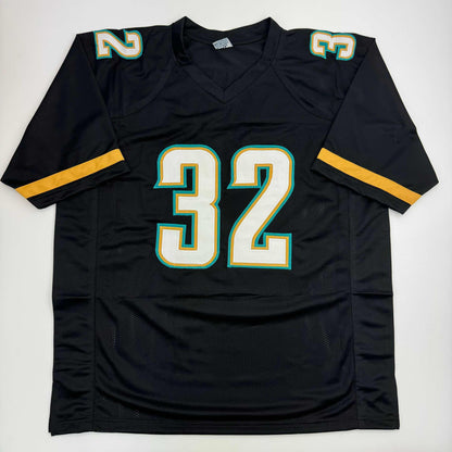 Autographed/Signed Maurice Jones-Drew Jacksonville Black Football Jersey Beckett BAS COA