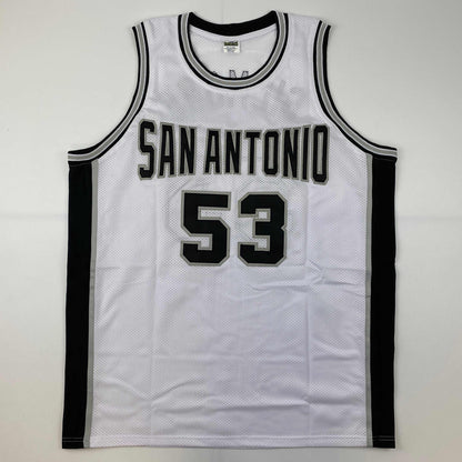 Autographed/Signed Artis Gilmore HOF 11 San Antonio White Basketball Jersey JSA COA