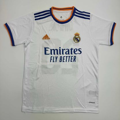 Autographed/Signed Vini Vinicius Jr. Real Madrid White Soccer Jersey Beckett BAS COA #2