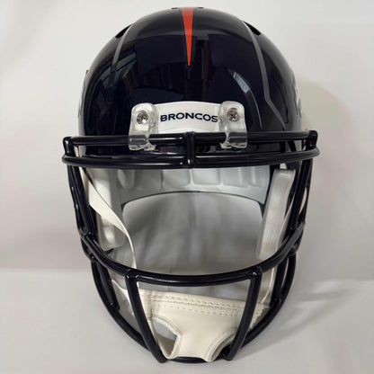 Autographed/Signed Peyton Manning Denver Broncos Full Size F/S Football Helmet Steiner COA